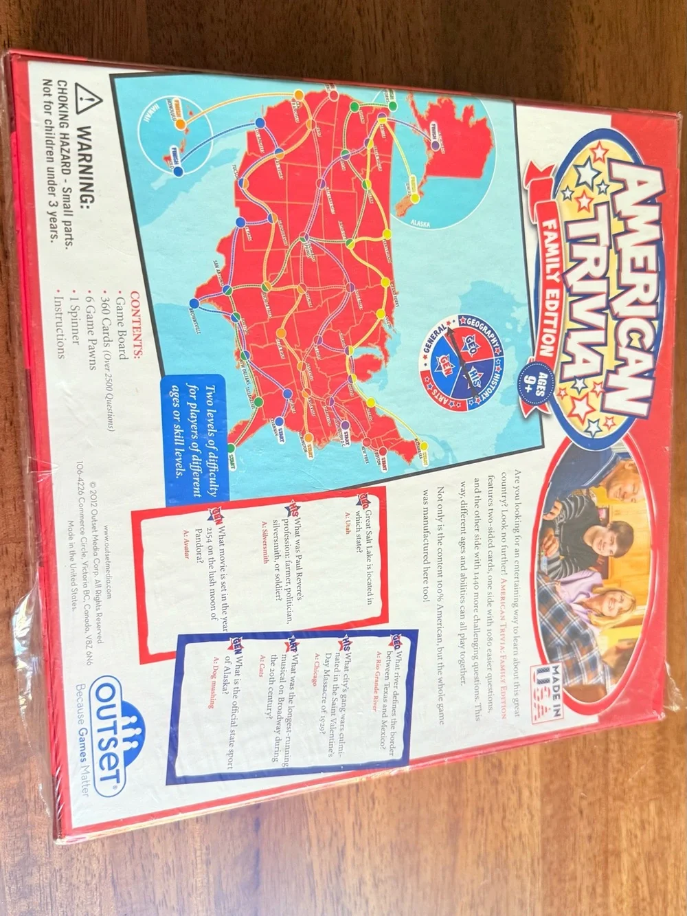 Target American Trivia Family Edition Board Game - Red, Blue, Yellow
